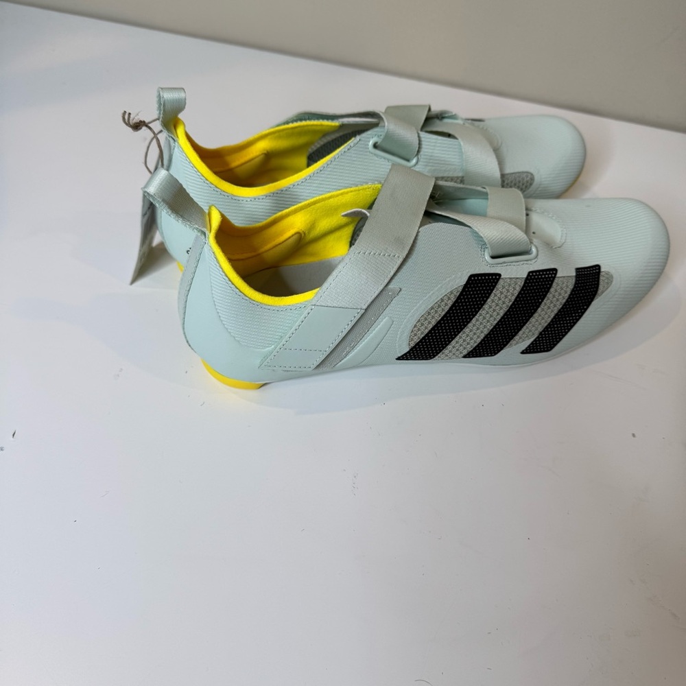 Adidas The Indoor Cycling Shoe Mens 11/ Womens 12 Light Green Yellow - Picture 5 of 9